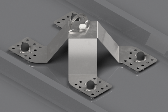 Anclaje Multionda Zinc Tablero